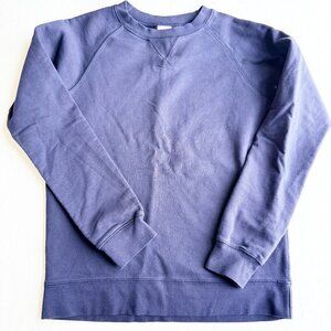 Hanna Andersson Kids Navy Blue Crewneck Sweatshirt Size 12 100% Cotton Blend